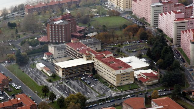 Vista aérea del complejo hospitalario