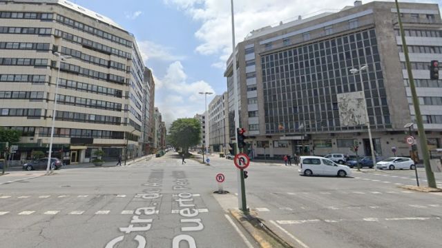 Cruce de Ramón y Cajal con la avenida del Ejército en A Coruña.