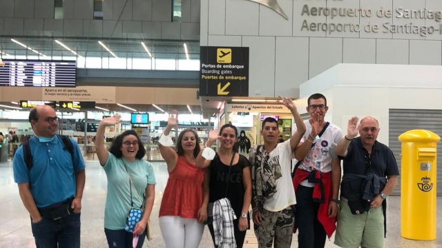 Usuarios de Amarai en el aeropuerto de Santiago