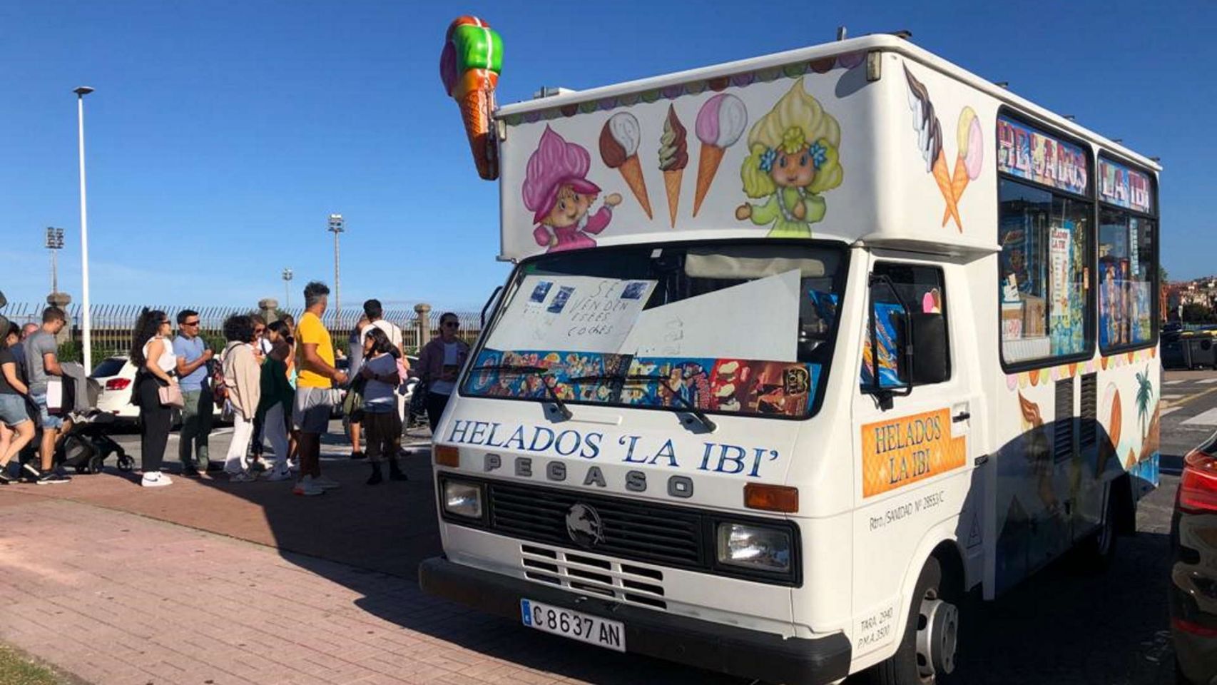 Camión de helados la Ibi de A Coruña 