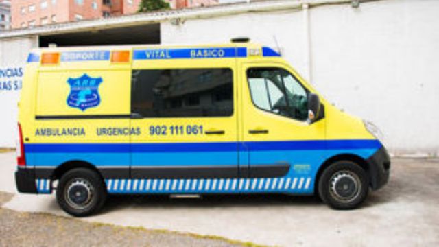 Vehículo de Ambulancias Rías Baixas. 