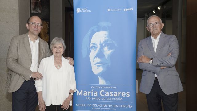 Conferencia sobre María Casares de Tina Sainz y José Luis Méndez Romeu.