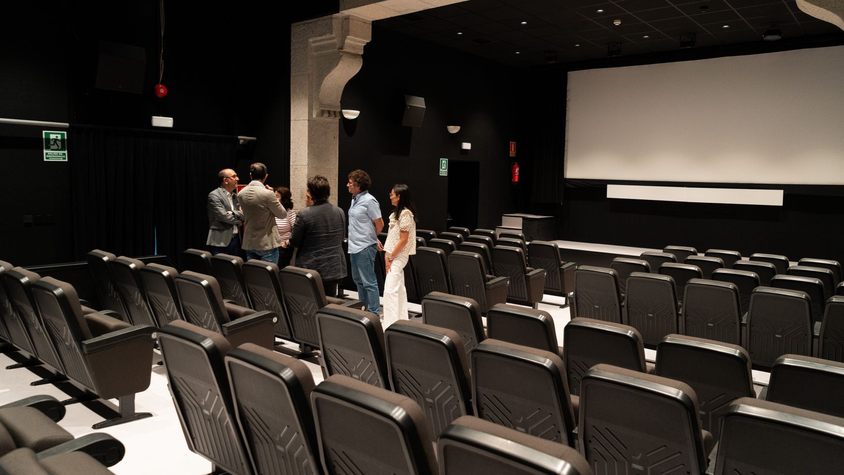 La renovada sala de la Filmoteca de Galicia 