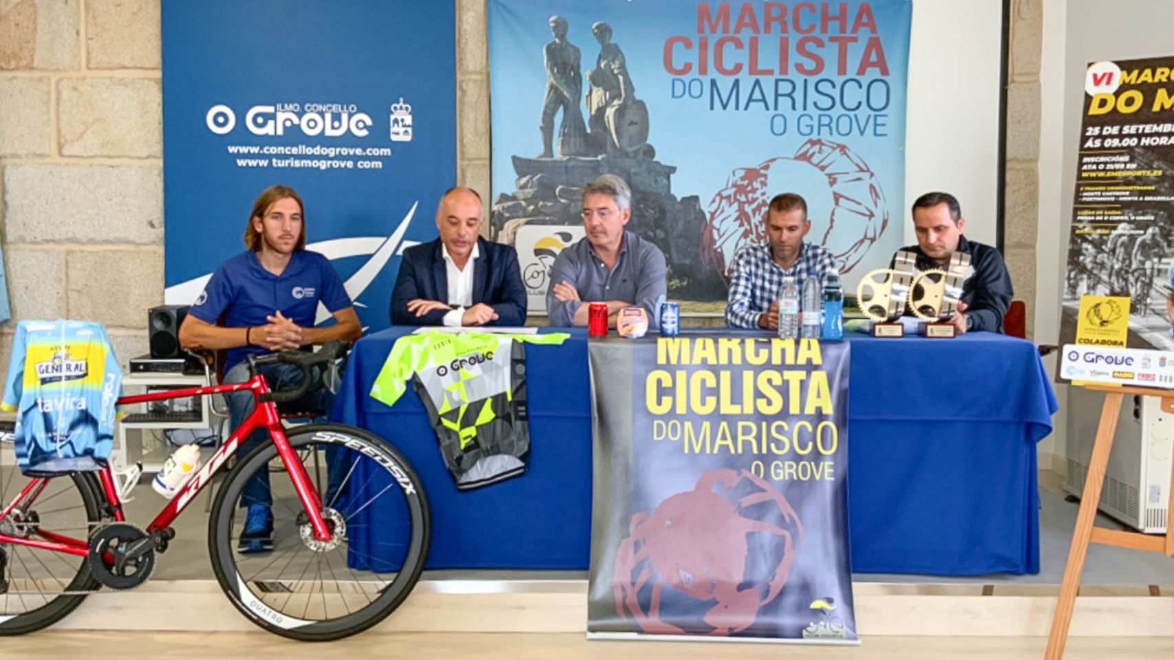 Presentación de la VI Marcha Ciclista do Marisco de O Gorve.