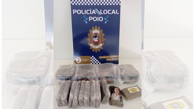 Tres kilos de hachís encontrados en una finca de Polio (Pontevedra).