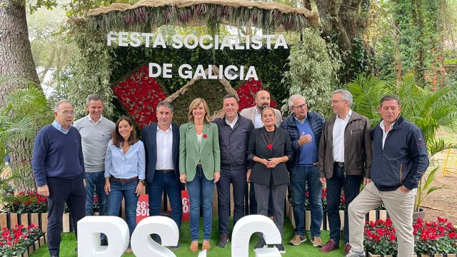 Madatarios socialistas gallegos en la XI Festa Socialista de Galicia.