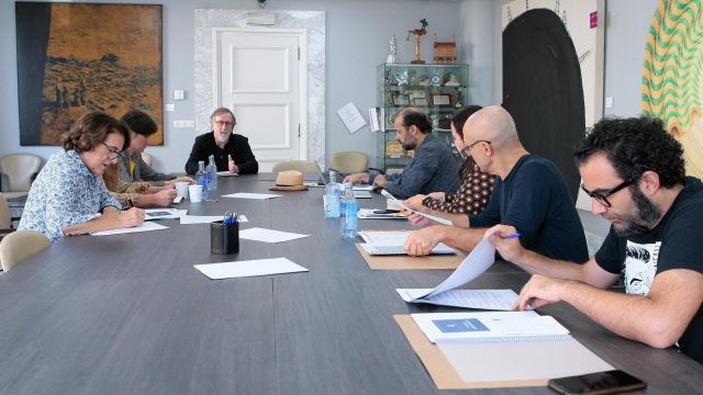 Jurado del concurso de música 'Narf'.