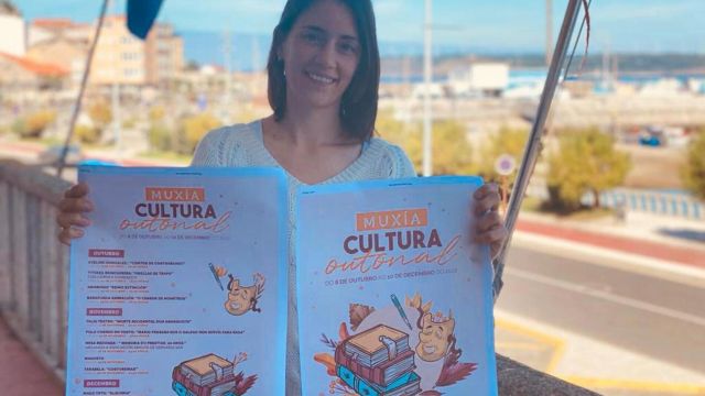 Presentación de la programación cultural de otoño en Muxía (A Coruña).