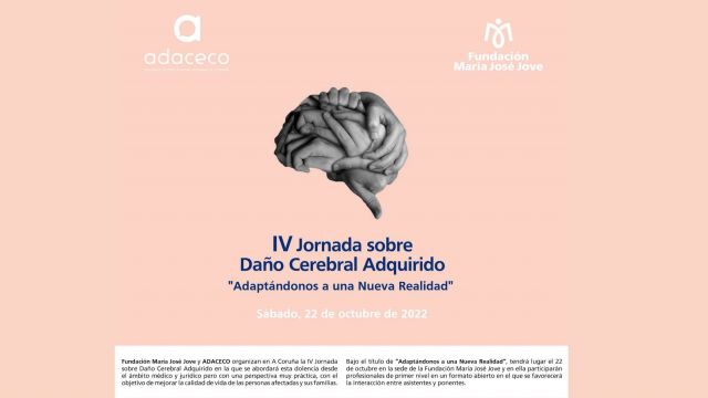 Cartel de la IV Jornada sobre Daño Cerebral Adquirido.