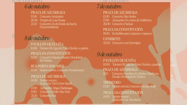 Programa de fiestas del Rosario 2022 de A Coruña