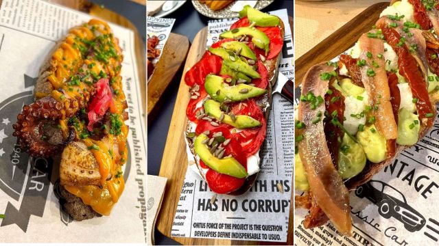 Alguna de las recetas de La Tostería (Gaiteira, 31, A Coruña)