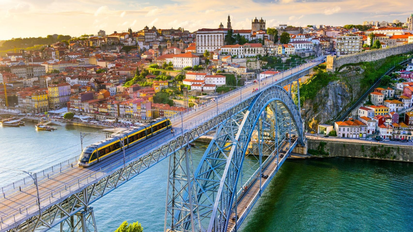 El puente Dom Luis I, en Oporto