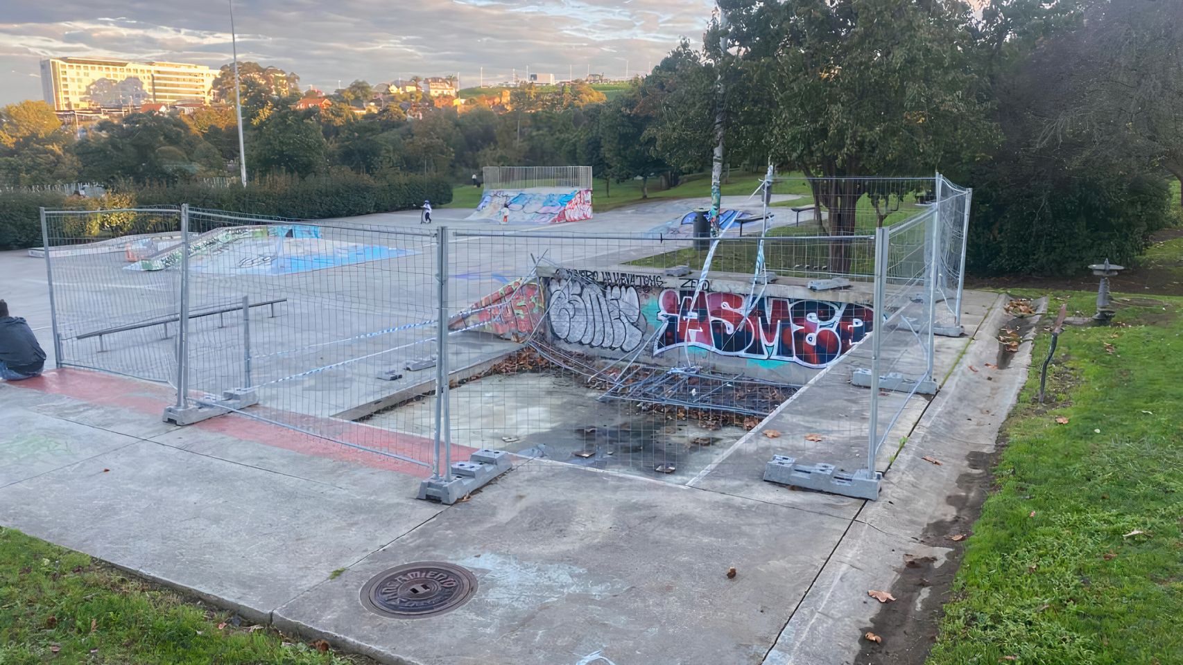 El estado en el que se encuentra el skatepark de Eirís 