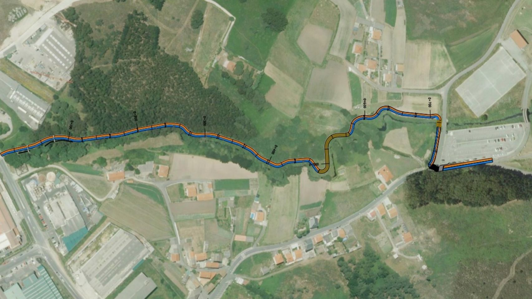 Actuaciones previstas para la ampliación del paseo fluvial.