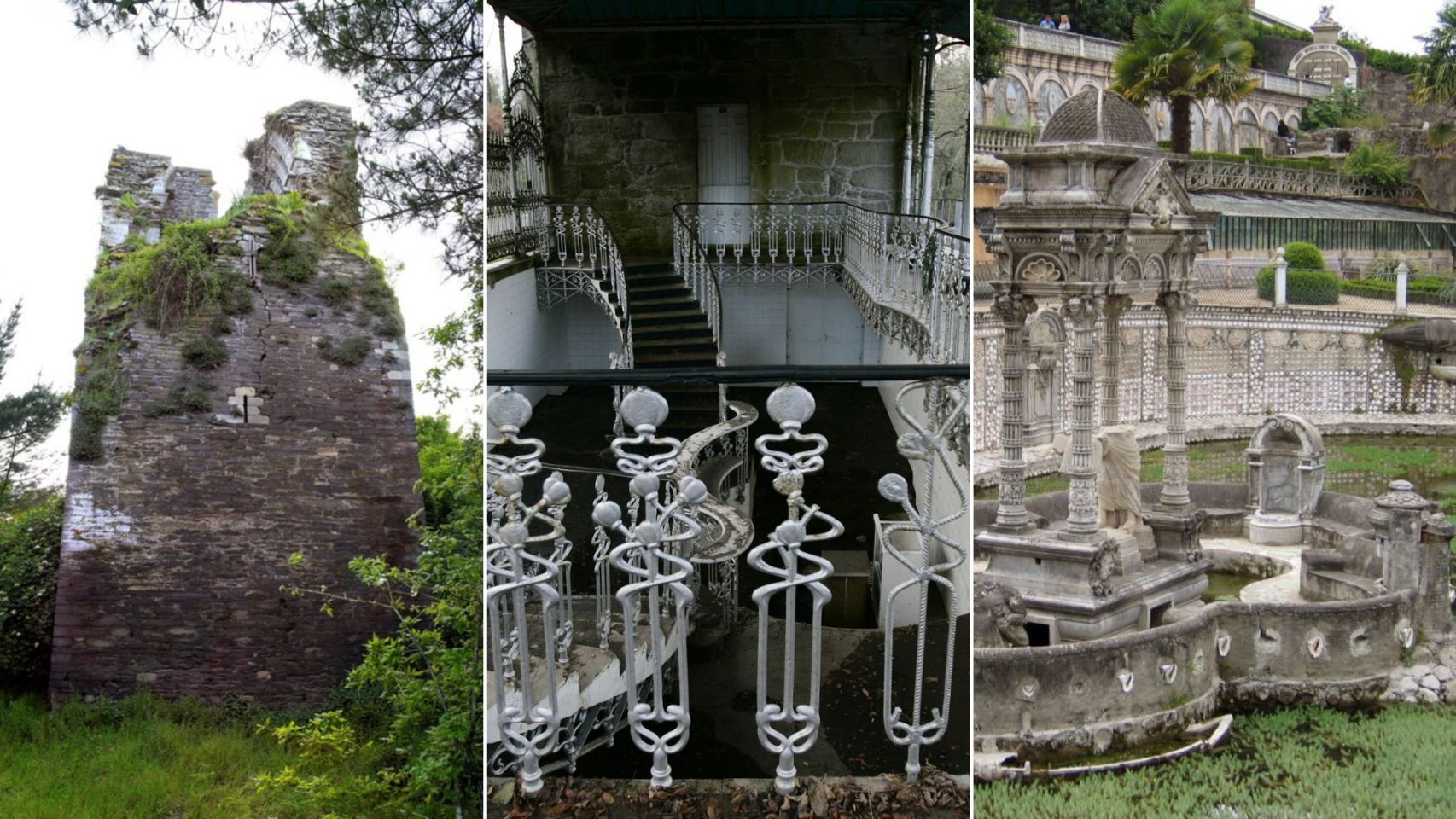 Algunas de las joyas arquitectónicas de Galicia en estado de abandono.