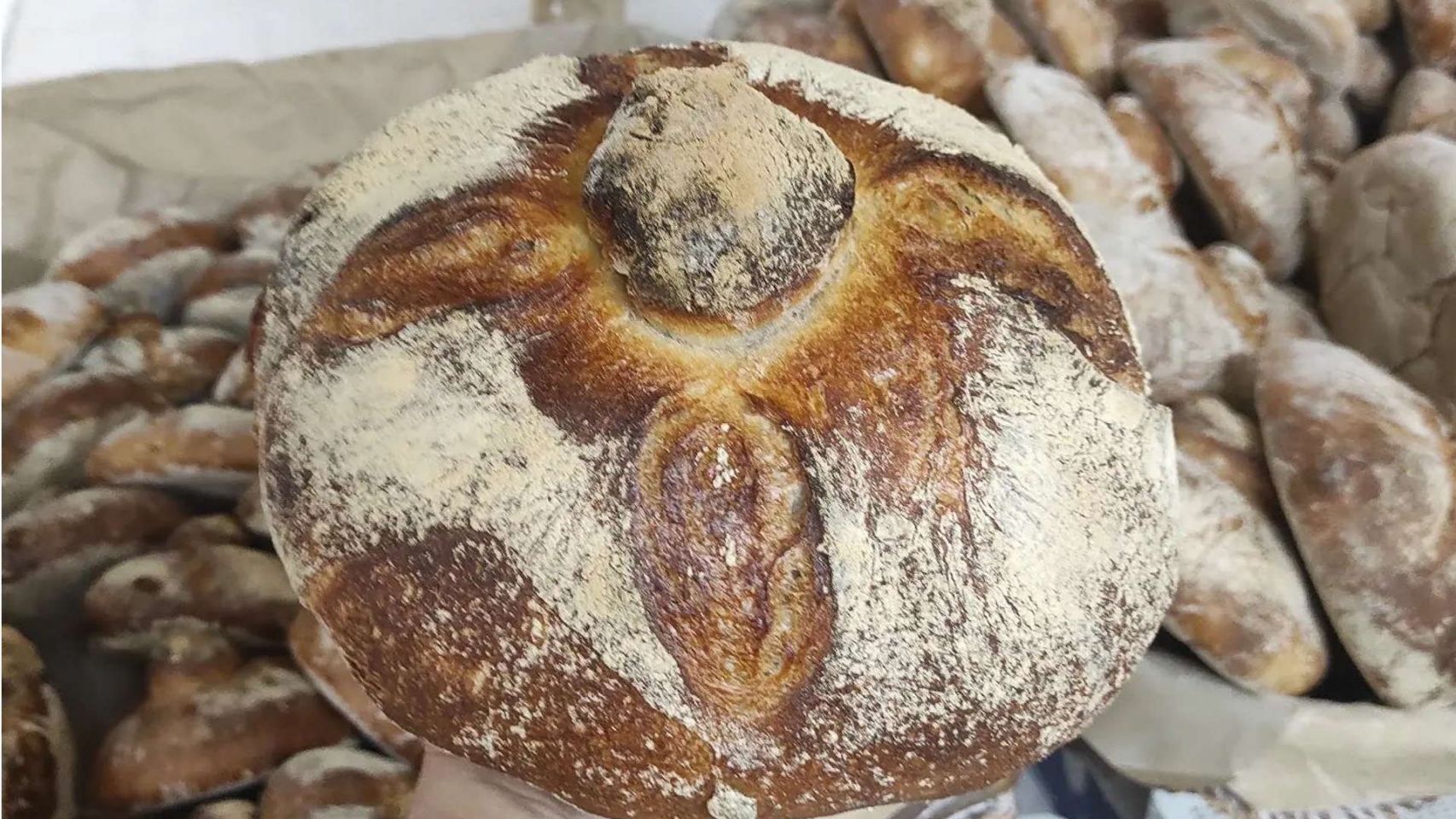 Pan de la panadería Mercedes. 