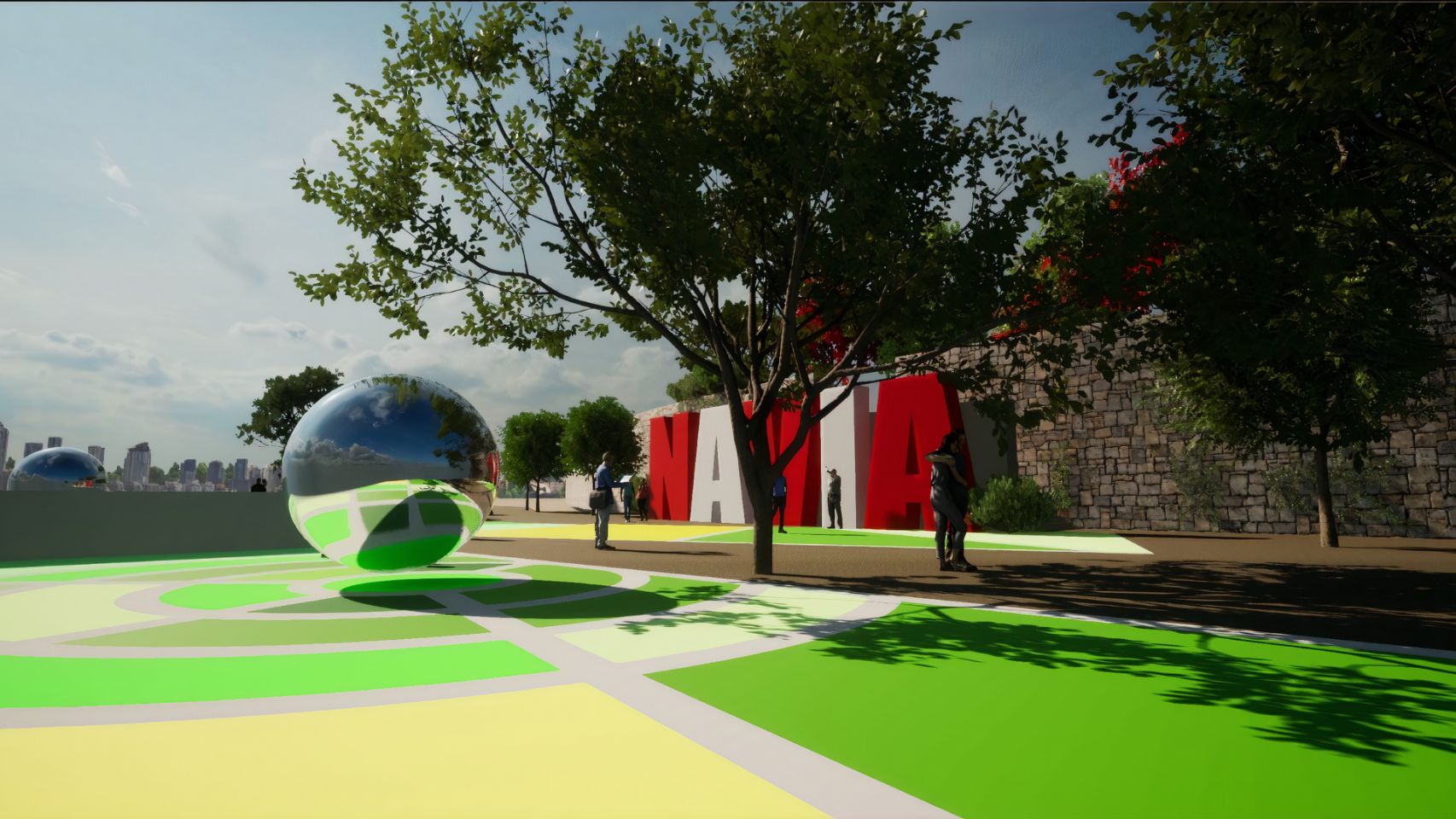 Diseño del nuevo parque de Navia, en Vigo. 