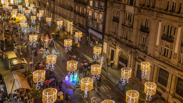 Luces de Navidad de Vigo en 2022. 