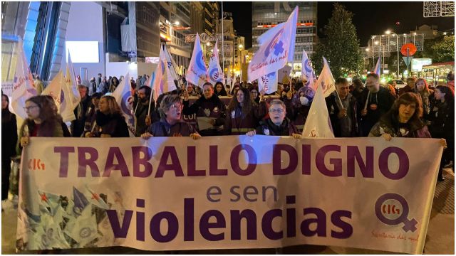 Manifestación del 25-N en A Coruña.