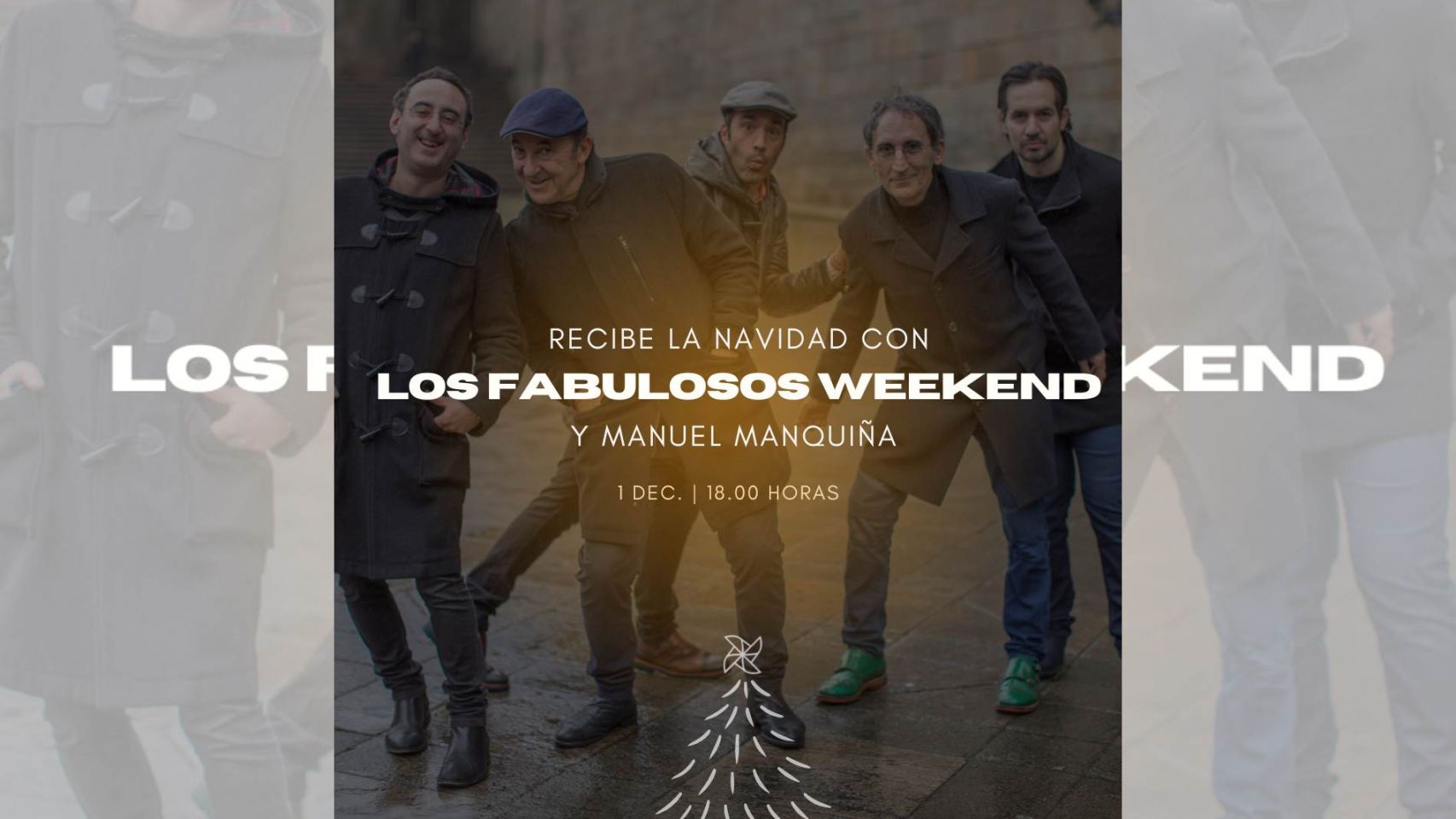 Manuel Manquiña y 'Los fabulosos Weekend' dan la bienvenida a la Navidad.