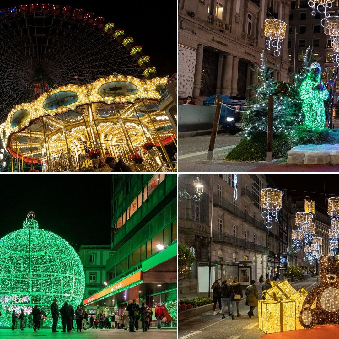 no se dio cuenta comprador Distinción Un recorrido fotográfico por las luces de Navidad más espectaculares de Vigo