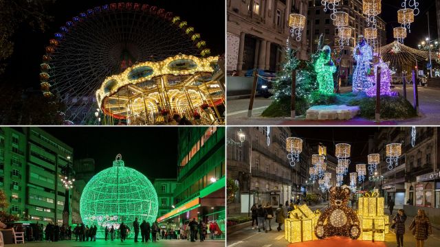 Huracán Fértil Retocar Un recorrido fotográfico por las luces de Navidad más espectaculares de Vigo
