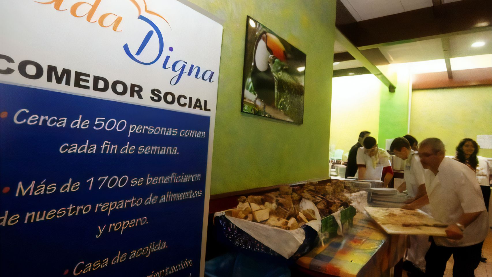 Comedor social de Vida Digna en Vigo.