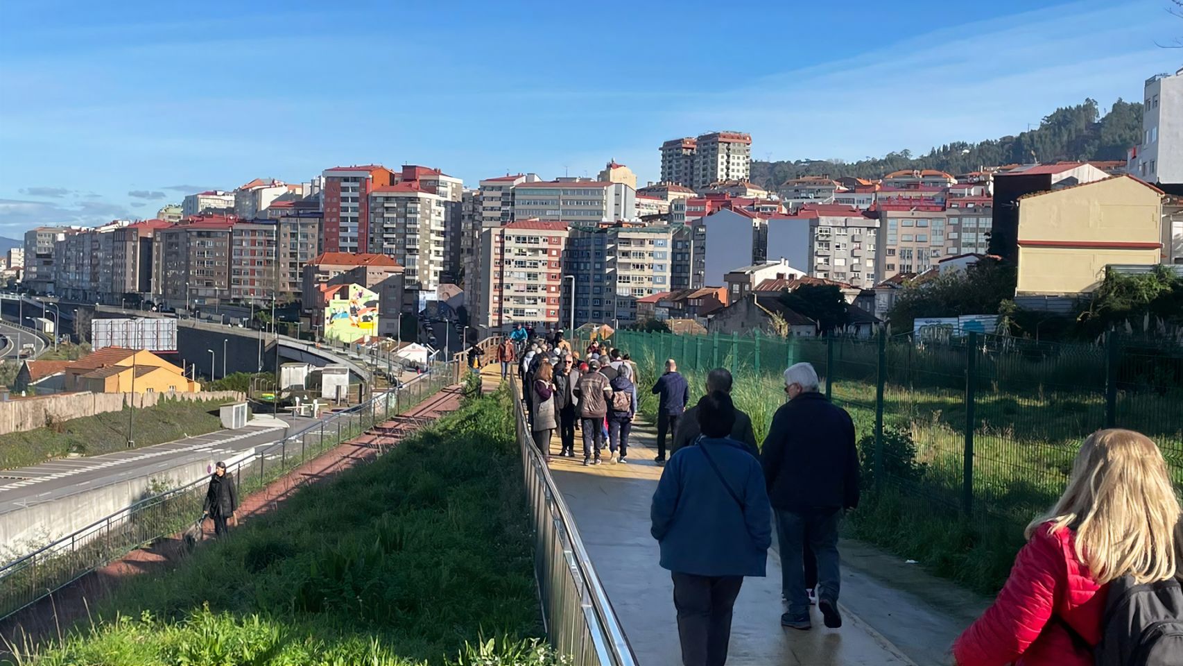 La Vía Verde de Vigo a 7 de diciembre de 2022.