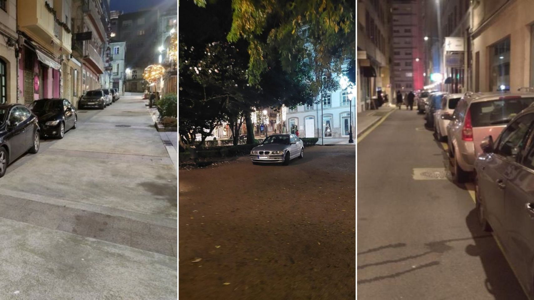 Vehículos mal aparcados en el centro de Vigo estos últimos días.