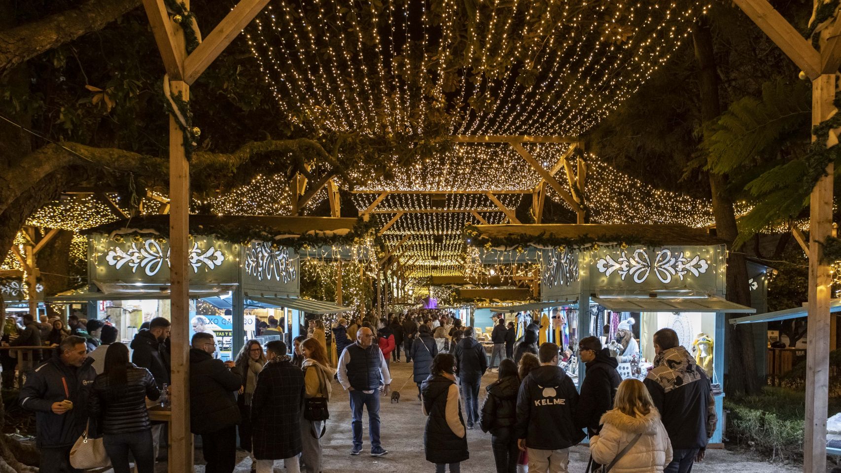 La Alameda de Vigo en Navidad.