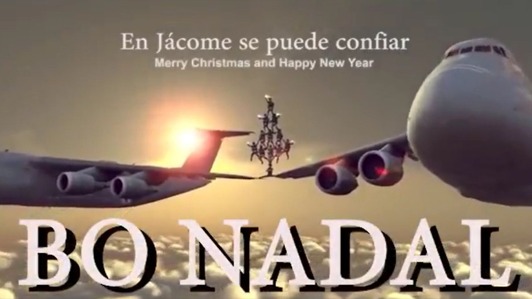 Captura del vídeo de felicitación de Navidad del alcalde de Ourense.