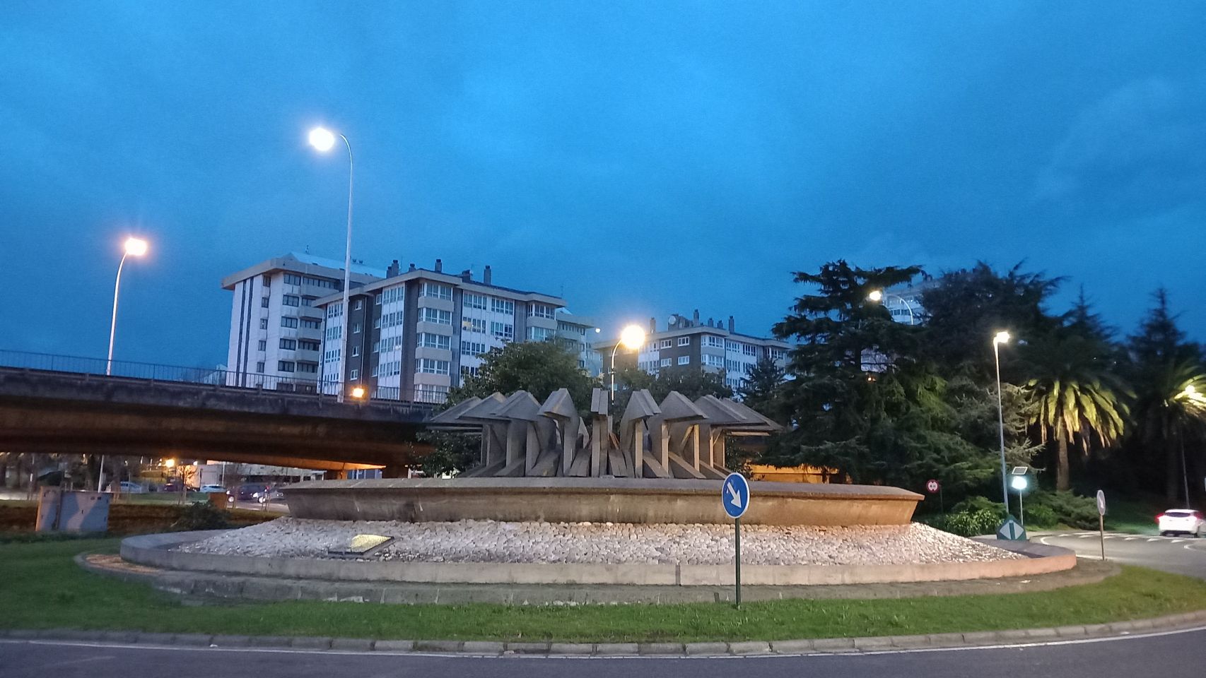 La fuente de las pajaritas de A Coruña, en Elviña