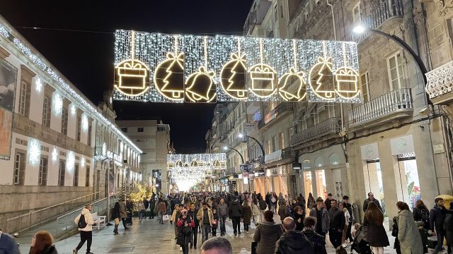 Calle Príncipe de Vigo a 27 de diciembre de 2022.