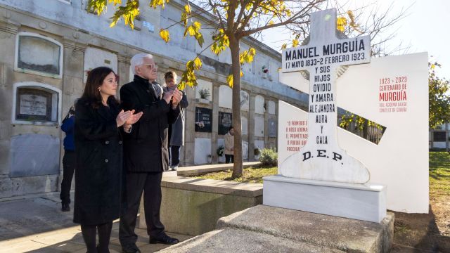 Homenaje a Manuel Murguía en A Coruña.