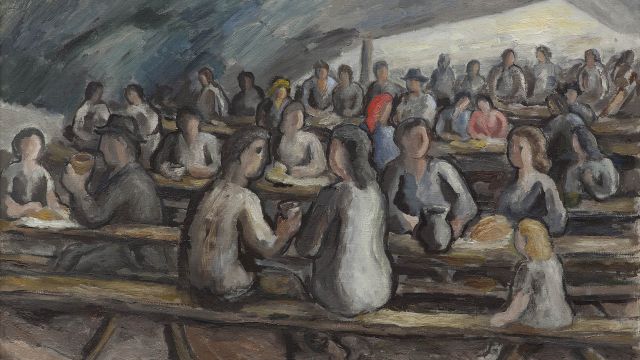 'Pulpeira na feria', obra de Manuel Colmeiro de 1967.