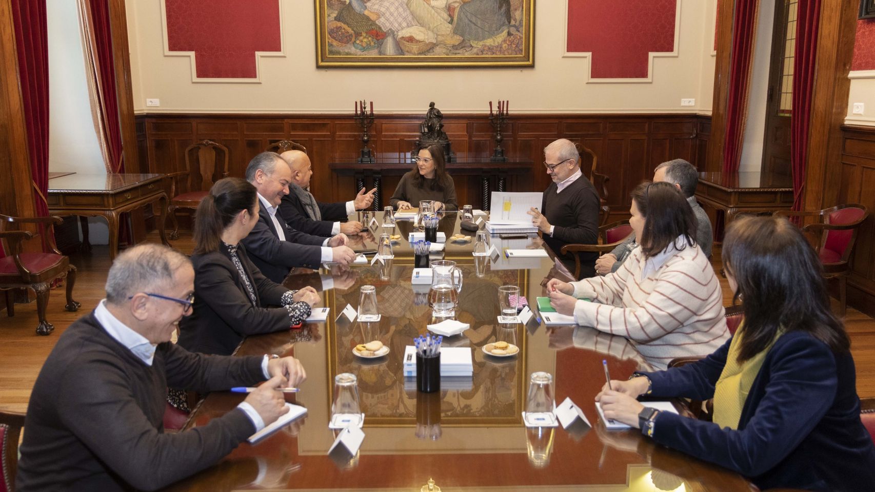 Reunión entre el Concello da Coruña y el Consorcio das Mariñas.