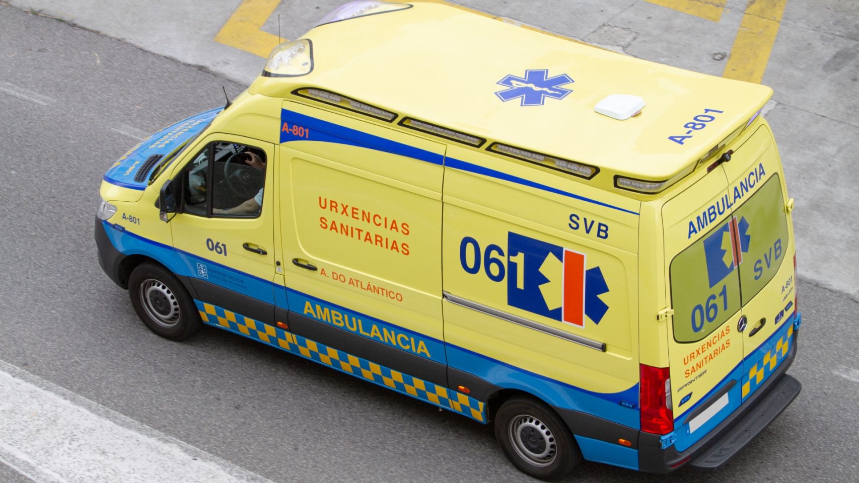 Una ambulancia de Urgencias Sanitarias de Galicia-061.