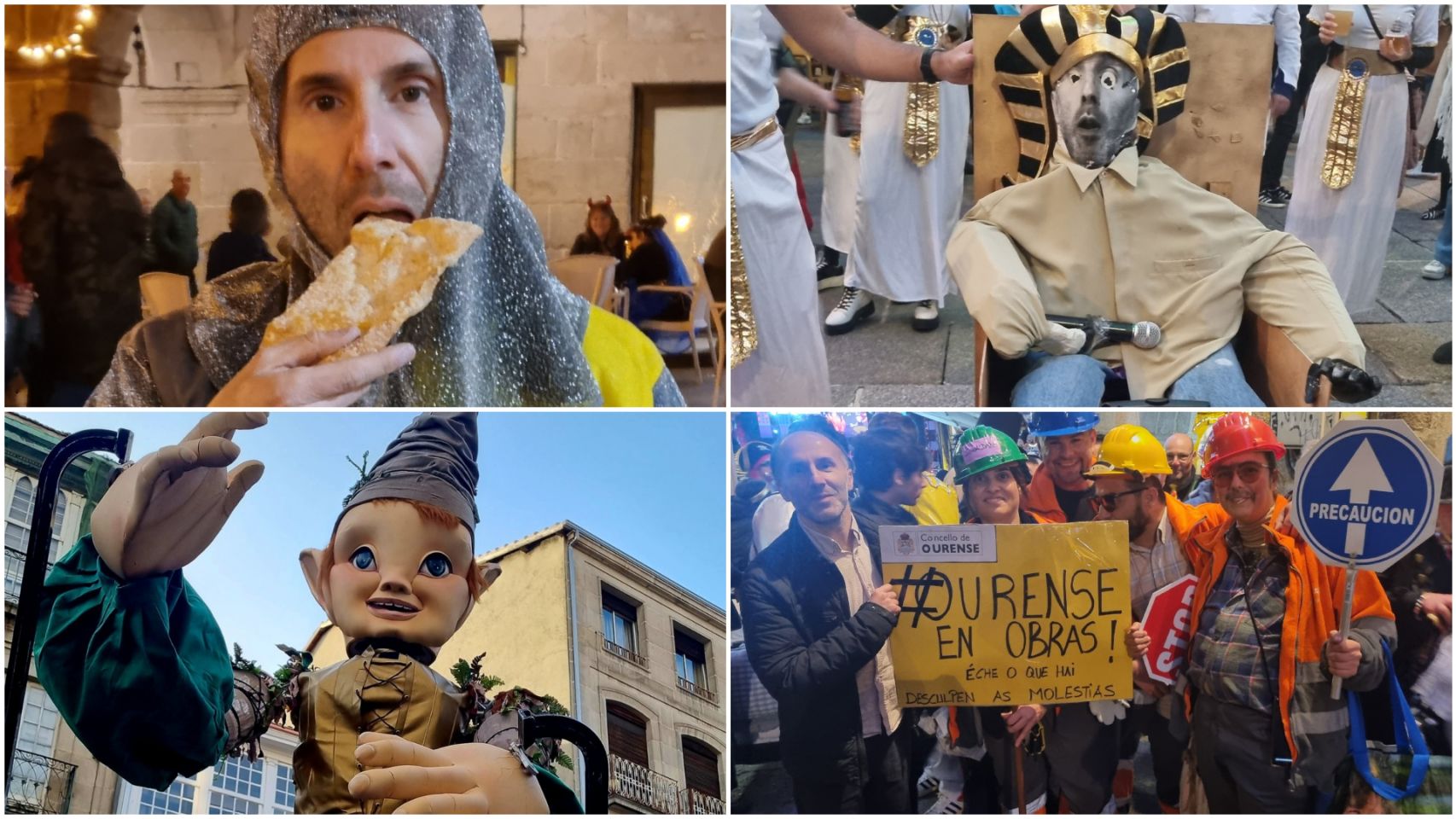 Imágenes del Entroido de Ourense compartido por Jácome en sus redes sociales.
