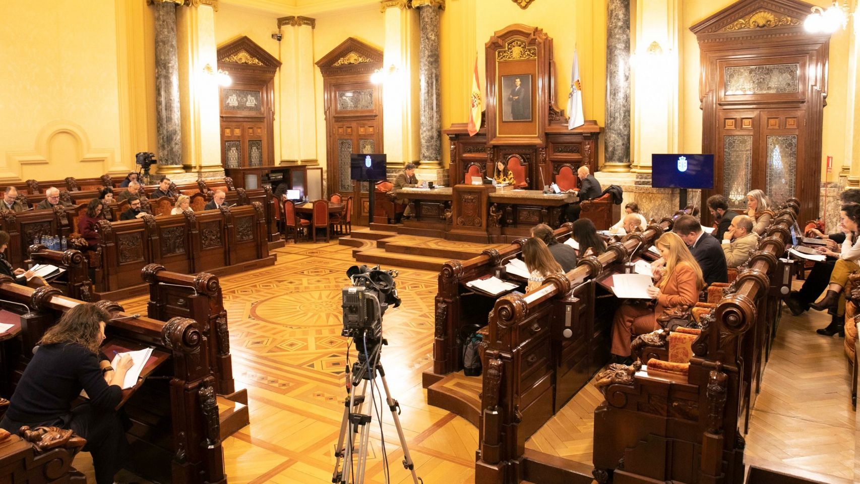 Imagen de archivo del Pleno de A Coruña del 2 de marzo.