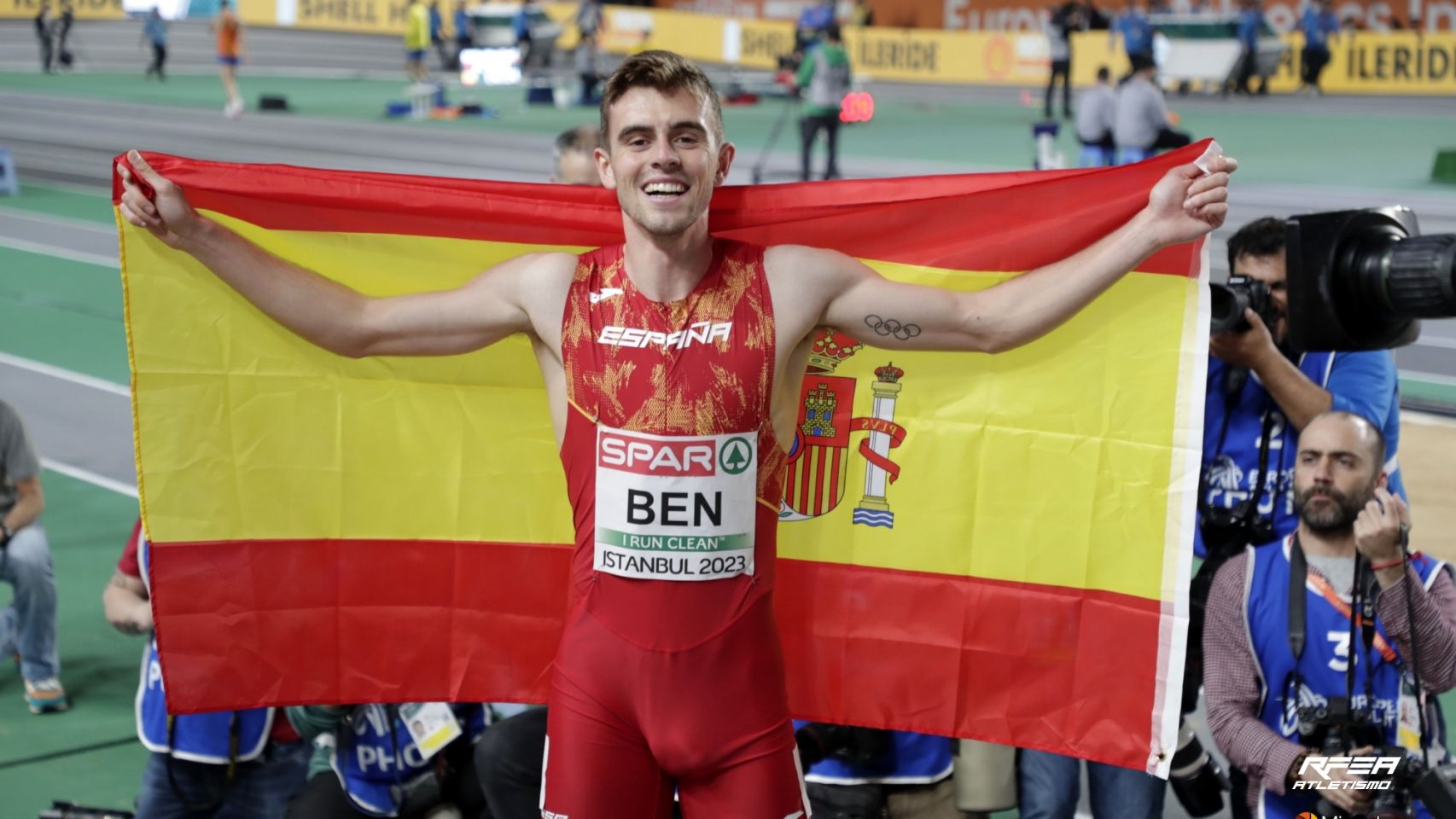 Adrián Ben, campeón de Europa en 800 metros.