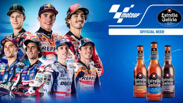Estrella Galicia 0'0 será la cerveza oficial de MotoGP