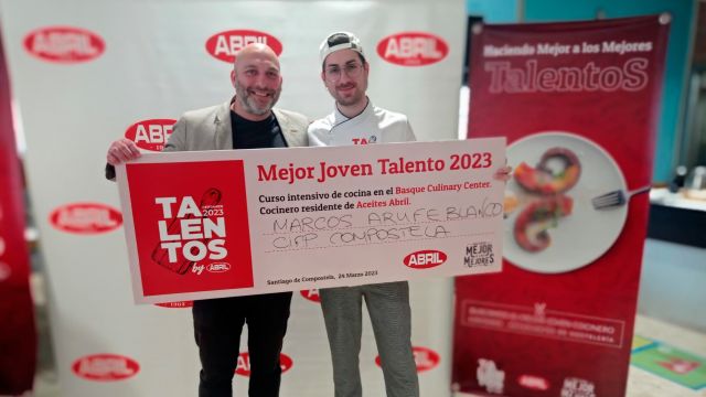 Marcos Arufe Blanco, galador del concurso  'Talentos by Abril 2023'.