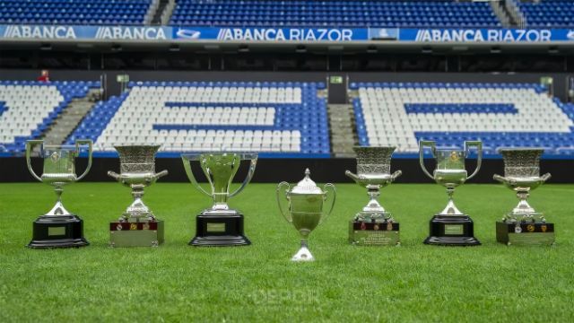 Los 7 trofeos oficiales del Deportivo