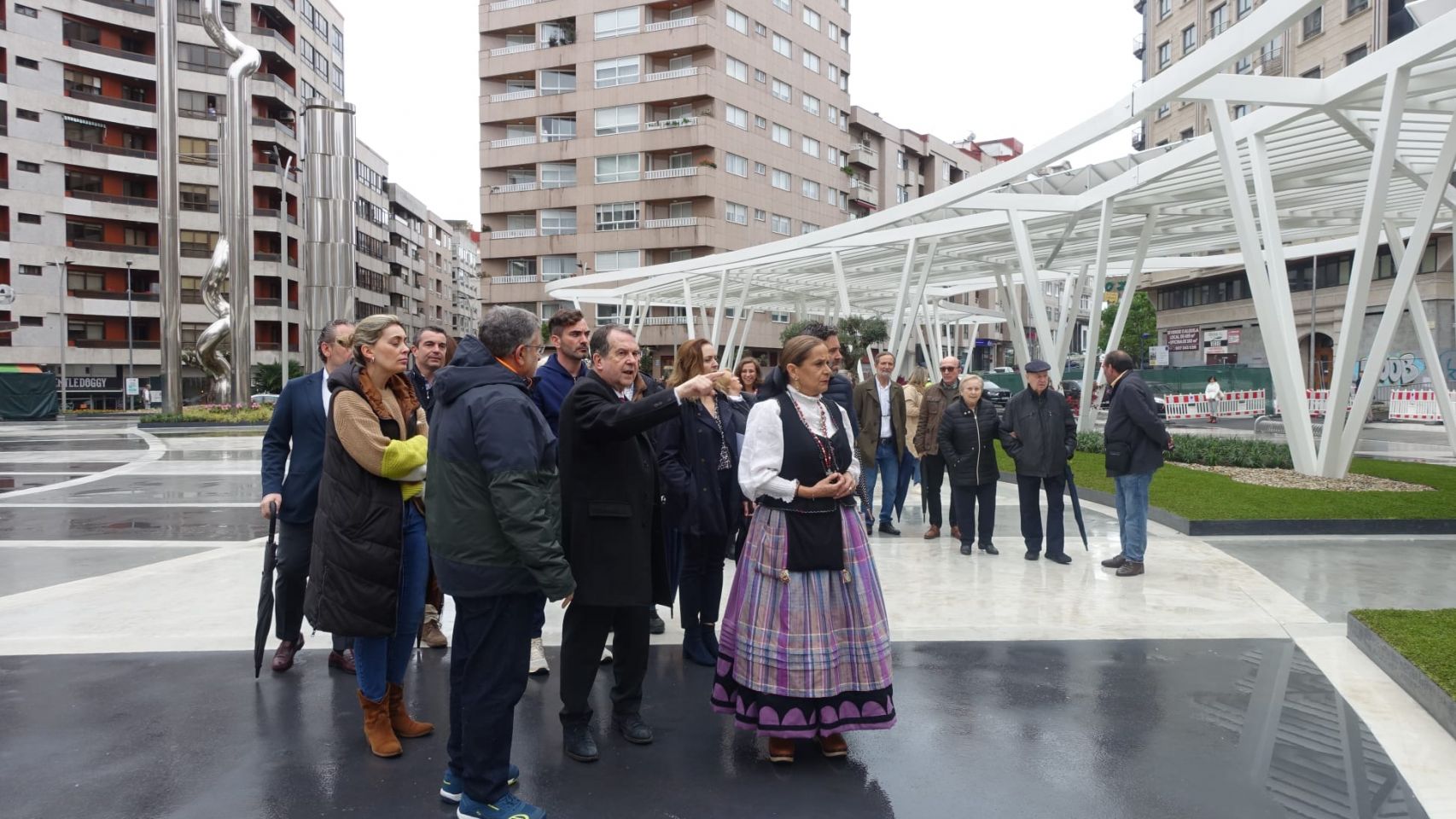 Inauguración de la nueva Plaza Elíptica de Vigo. 