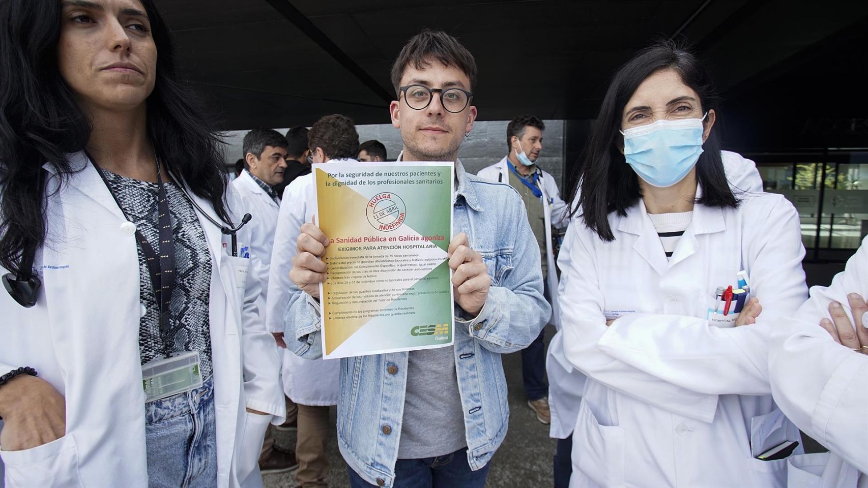 Protesta de médicos en Galicia 