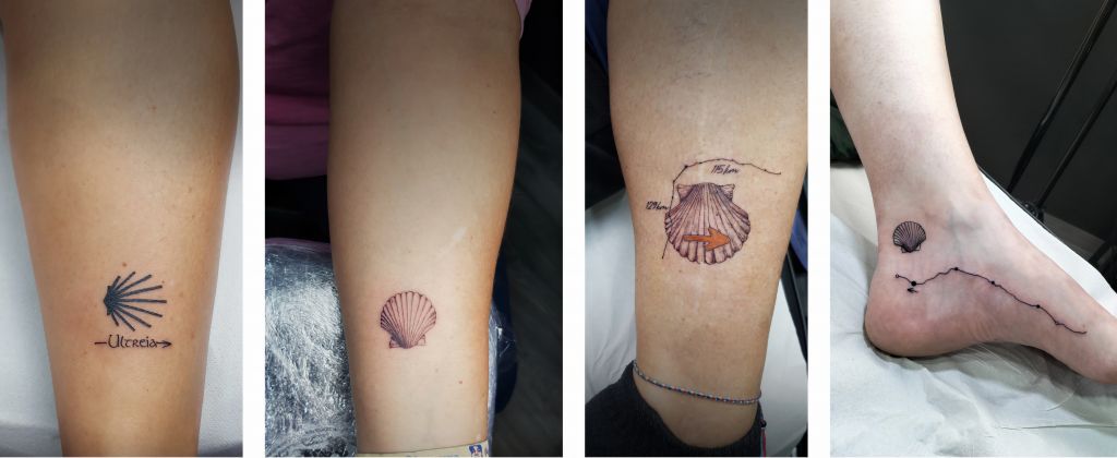 Tatuajes 'fine line' inspirados en El Camino de Santiago, la nueva moda entre peregrinos