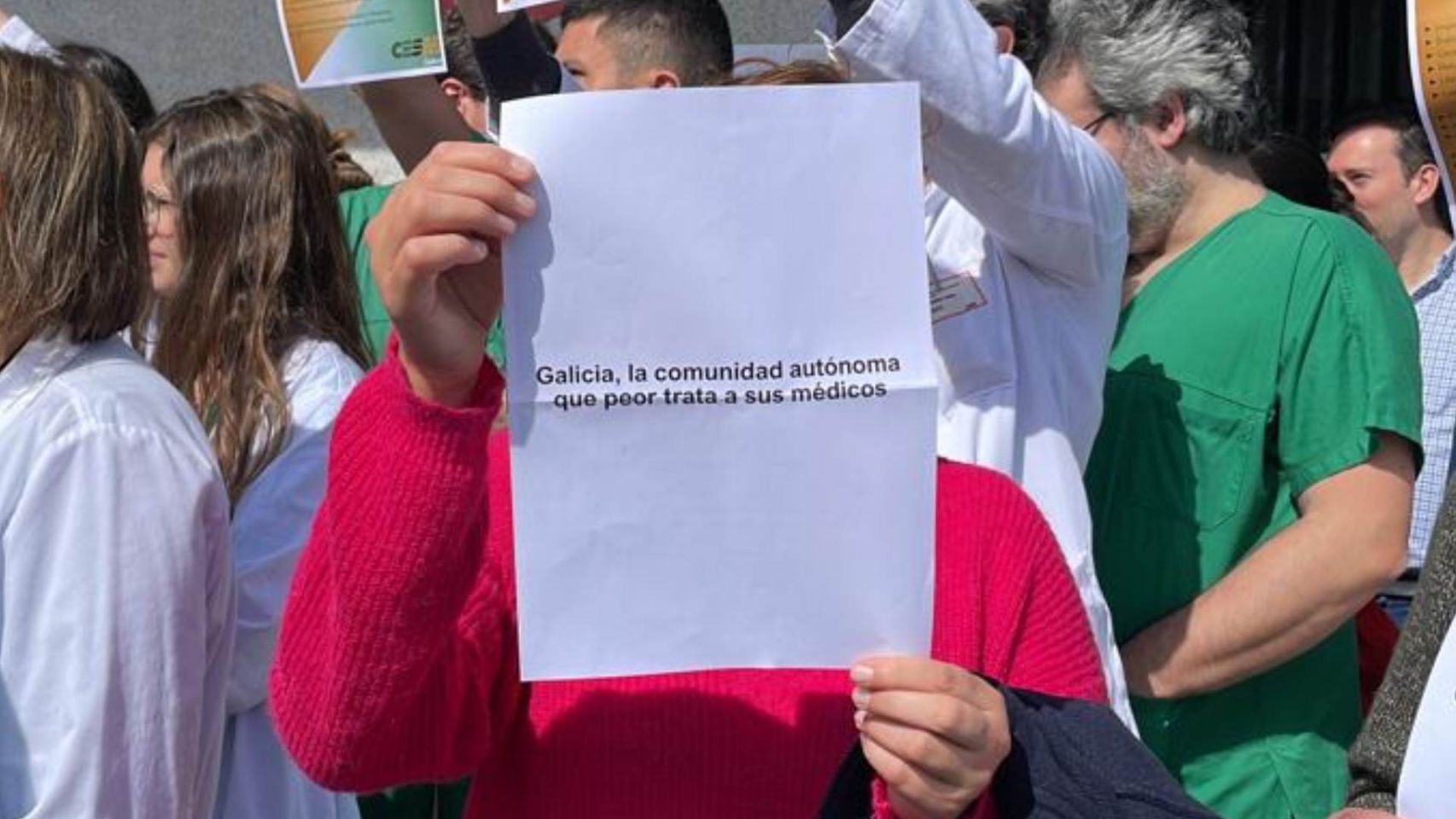 Imagen de archivo de la huelga de médicos en Galicia
