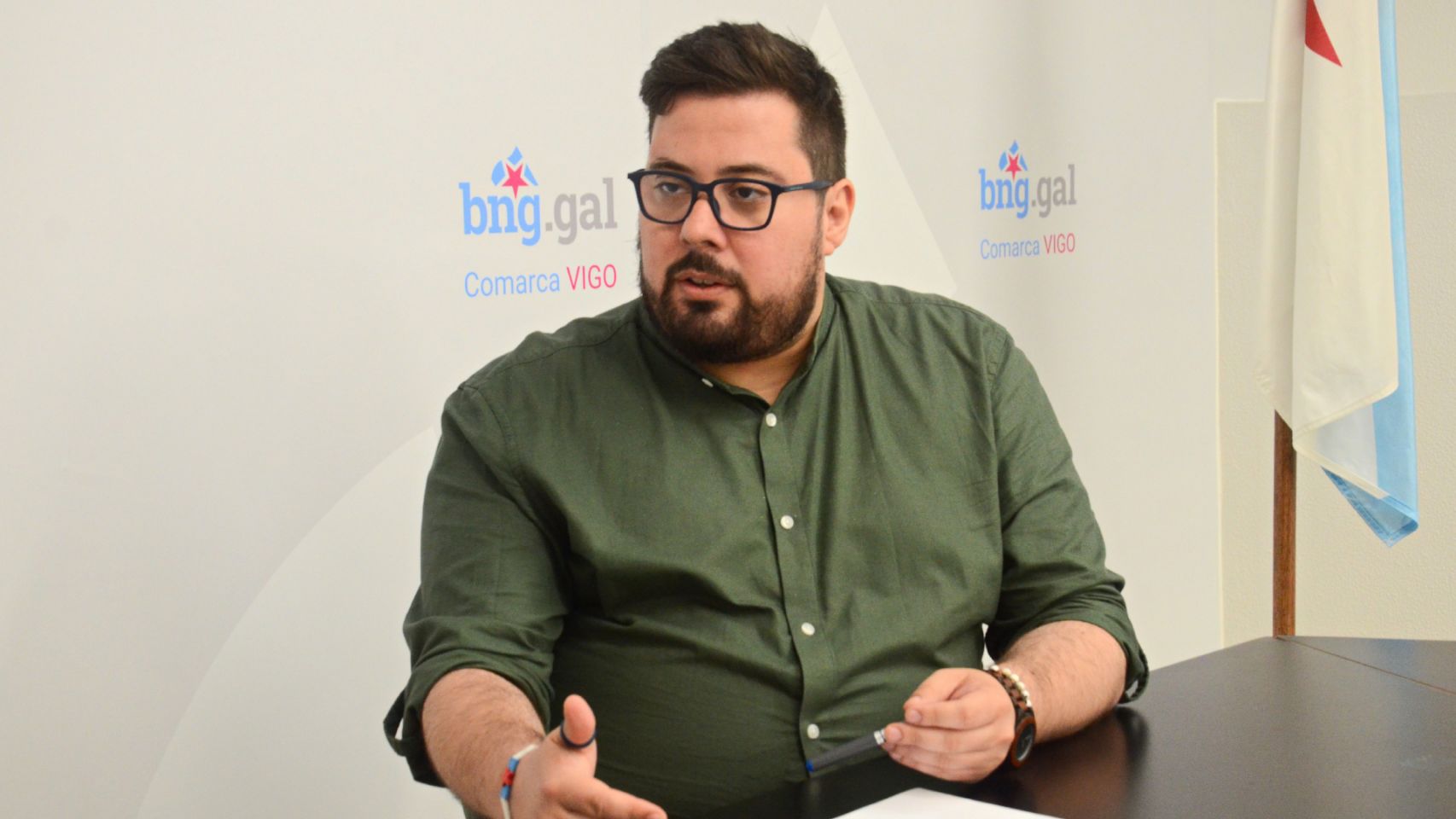 Xabier Pérez Igrexas, "voceiro" vigués del BNG. 