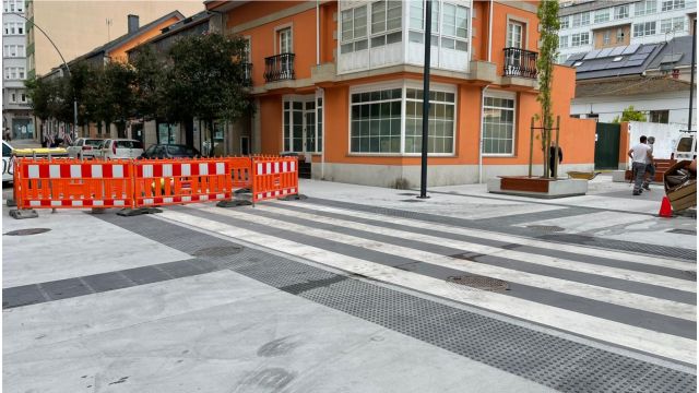 Paso de peatones en Os Mallos (A Coruña)