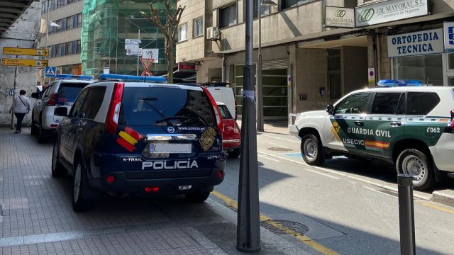 Operación policial en Pontevedra. 